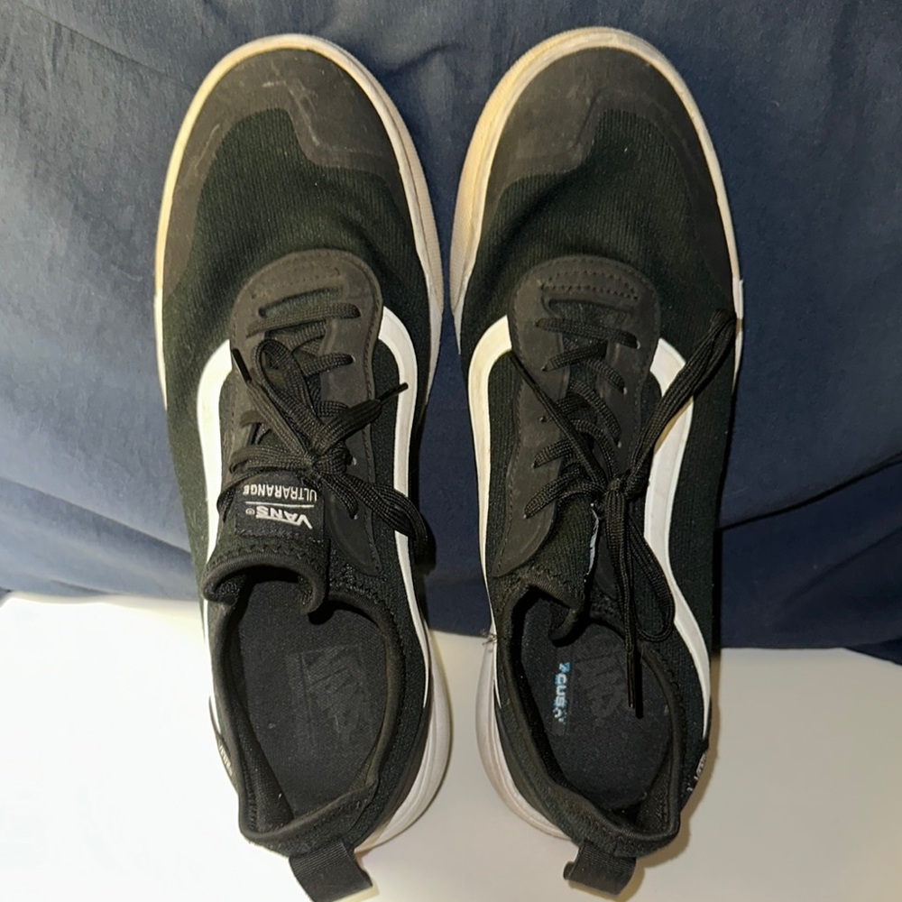 Vans Black and White Athletic Shoes Classic Design